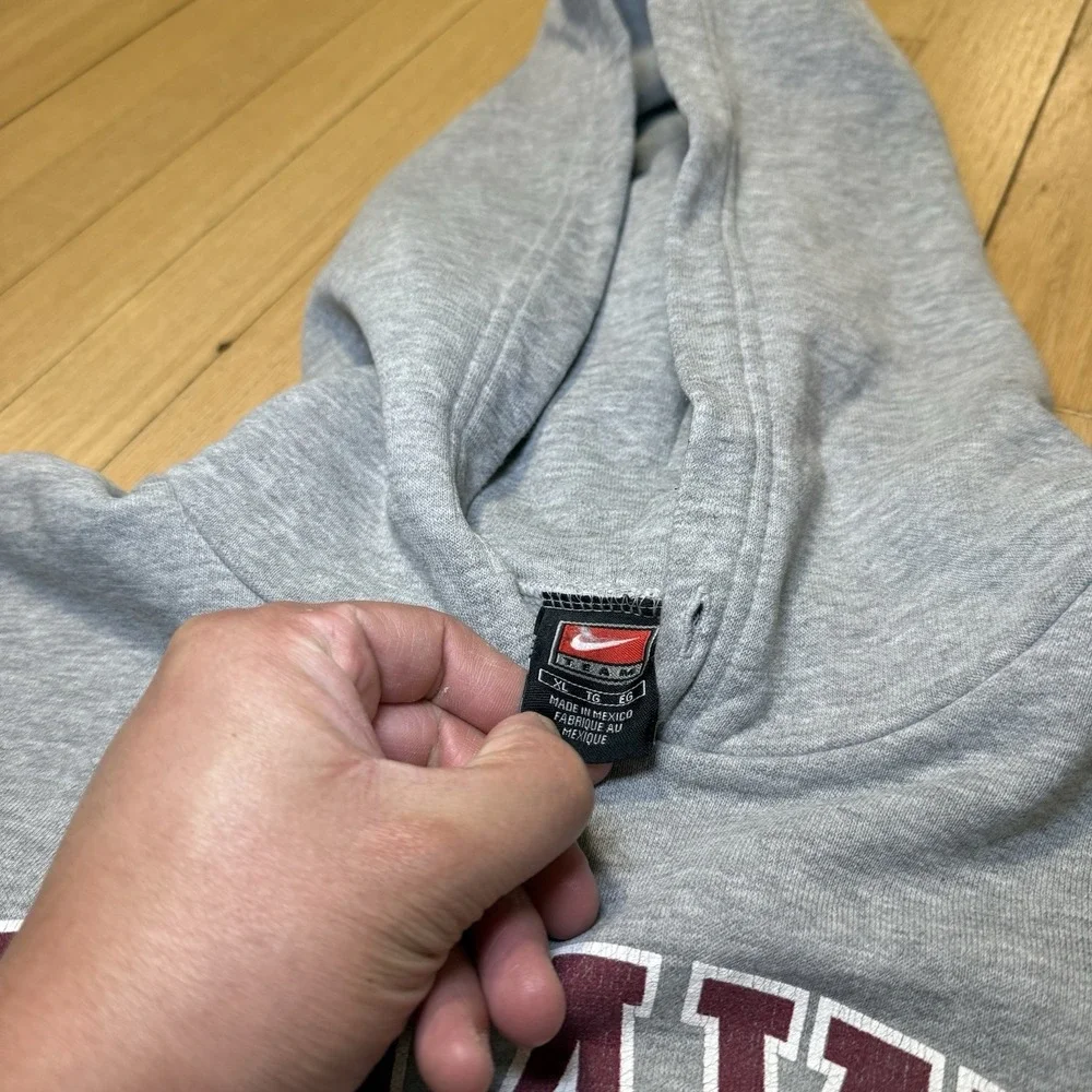 Vintage Nike Center Swoosh Kohawk Baseball Sweater Mens XL Hoodie‎ Y2K 2000s
